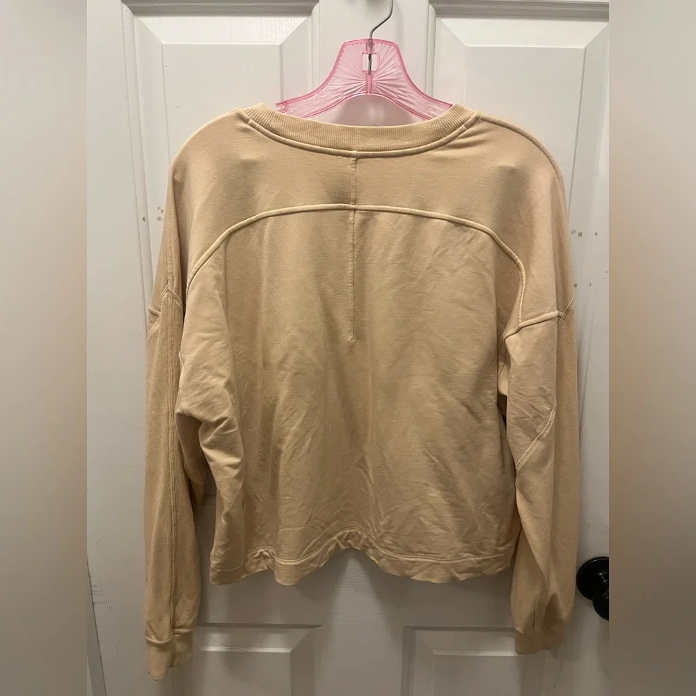 🍋 LIKE NEW Lululemon Modal Fleece Pullover in Prosecco - Sz 10 (?) - Picture 3 of 12